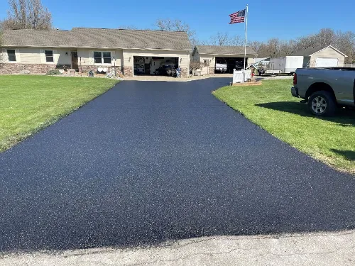 Residential driveway asphalt service by Brooks Brothers Driveways